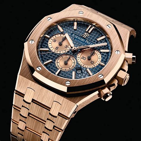 audemars piguet royal oak chronograph gold with diamonds|original royal oak watch.